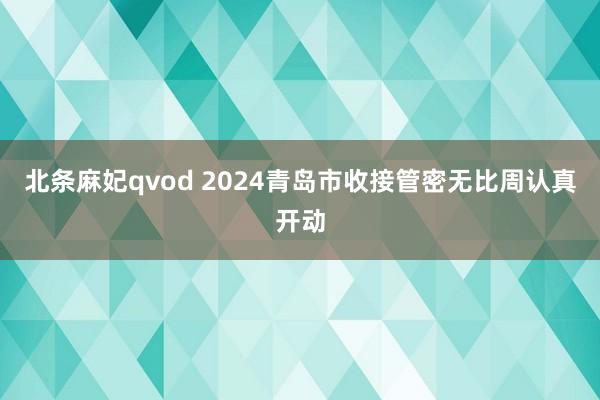 北条麻妃qvod 2024青岛市收接管密无比周认真开动