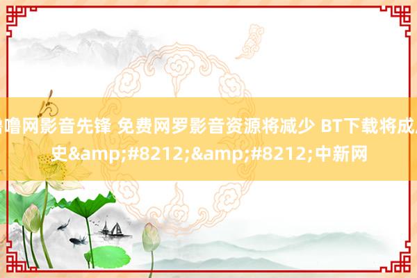 噜噜网影音先锋 免费网罗影音资源将减少 BT下载将成历史&#8212;&#8212;中新网